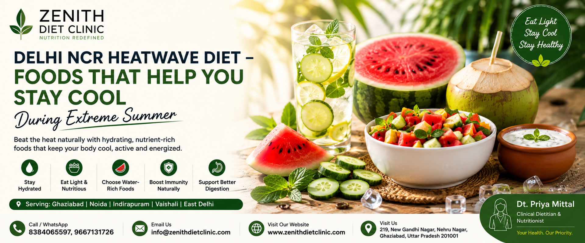 Delhi NCR Heatwave Diet – Foods That Help You Stay Cool During Extreme Summer