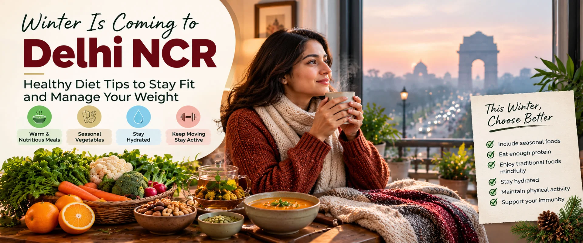 Winter Is Coming to Delhi NCR Healthy Diet Tips to Stay Fit and Manage Your Weight
